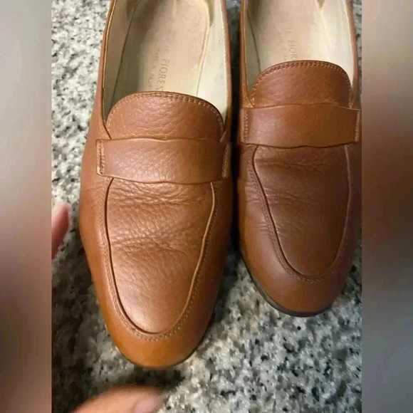 Silvia Fiorentina brown leather Loafers size 7 M vintage - Picture 4 of 10